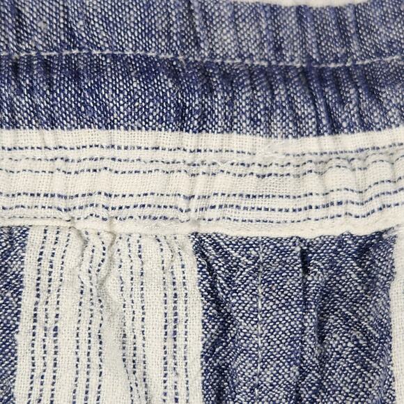 Rails “Emmie” Striped Linen/Rayon Pants Women’s Medium Blue Cream Pockets Casual - Picture 8 of 15